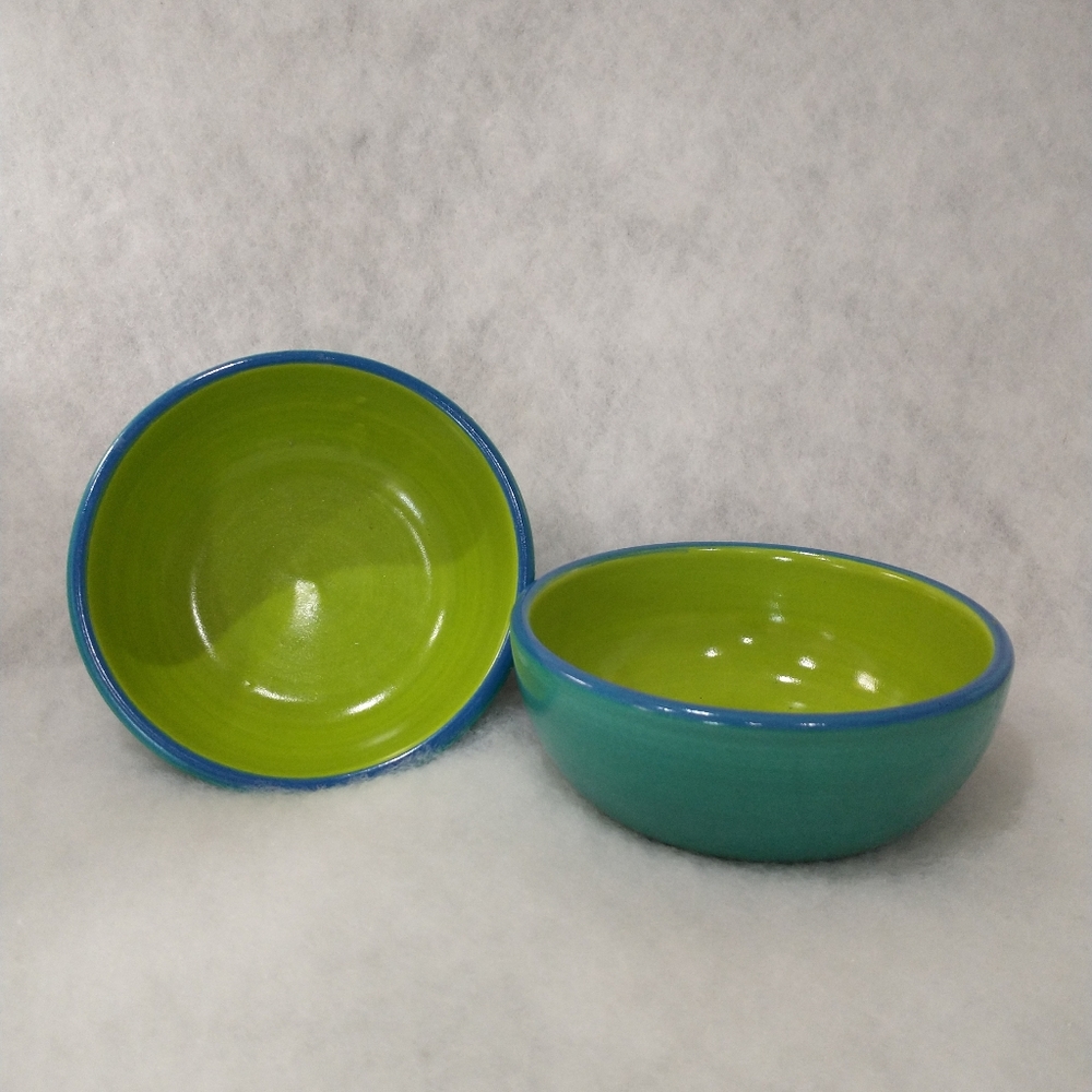 Tosca Ceramics Turquoise Bowls 5.5"